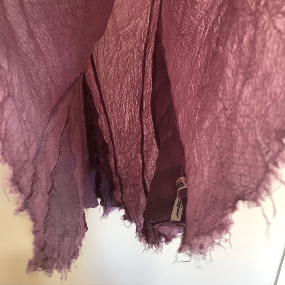 Intimately Free People Fray Ruffle Lilac Tunic Top size XS. - Picture 5 of 13
